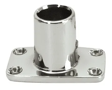 6141C – WHITECAP IND Boat Rail Fitting, Rectangular Base 90 Degree Angle Stainless Steel Silver 1 Inch Tube Outside D...